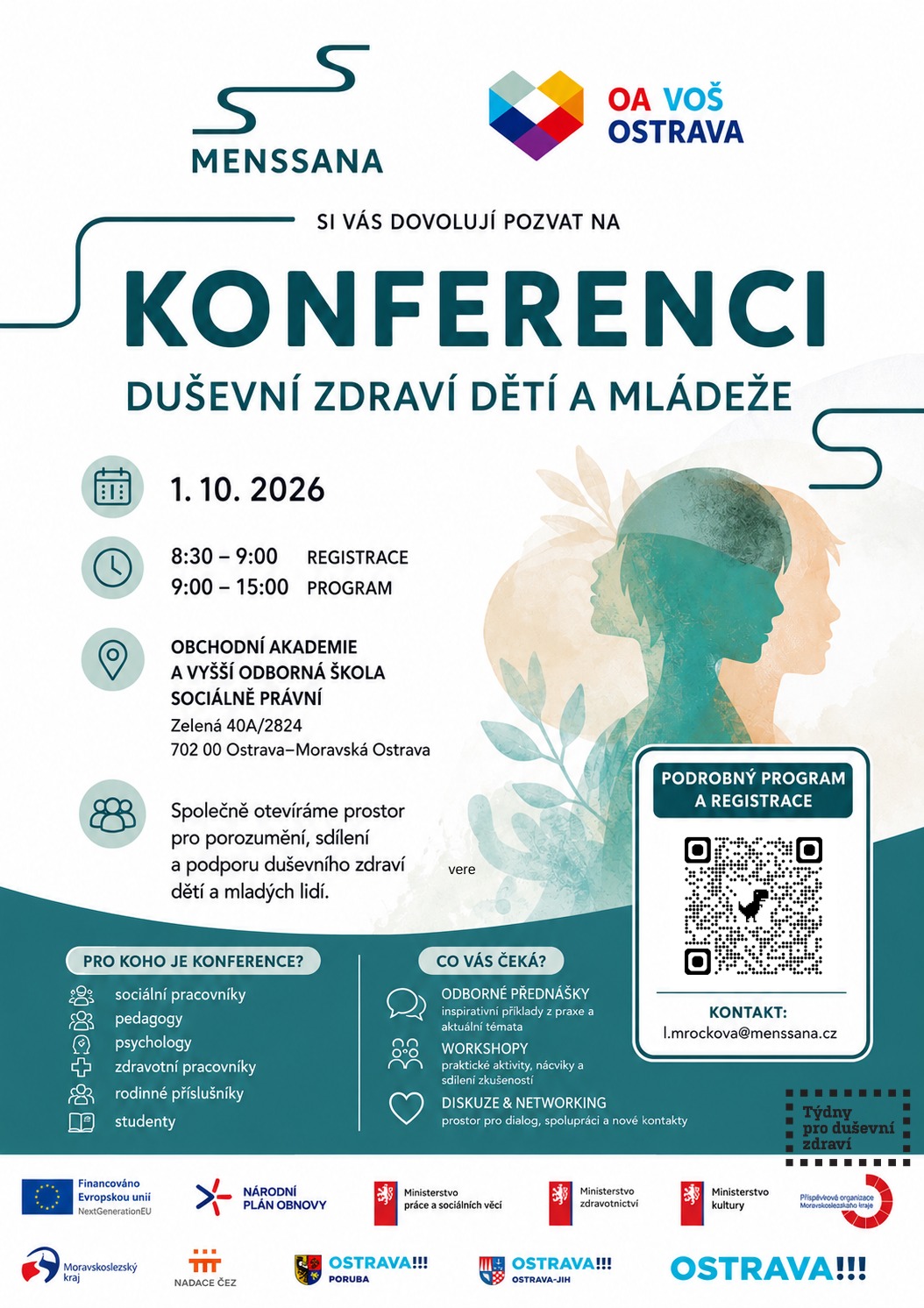Přečtete si více ze článku KONFERENCE: DUŠEVNÍ ZDRAVÍ DĚTÍ A MLÁDEŽE